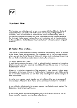 Scotland Film