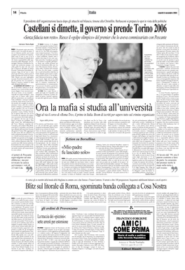 Ora La Mafia Si Studia All'università