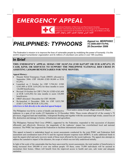 PHILIPPINES: TYPHOONS 20 December 2006