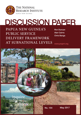 Papua New Guinea's Public Service Delivery Framework at Subnational