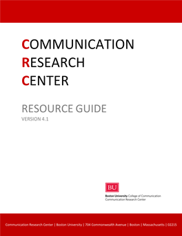 Communication Research Center