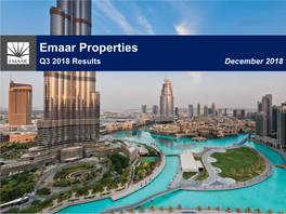 Emaar Malls Emaar Entertainment 12% Properties Development Development Hospitality and Leasing