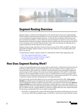 Segment Routing Overview