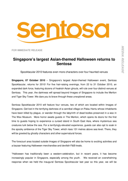 NEWS Singapore's Largest Asian-Themed Halloween Returns To