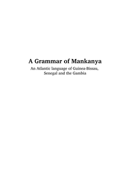 A Grammar of Mankanya