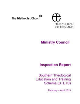 Ministry Council Inspection Report