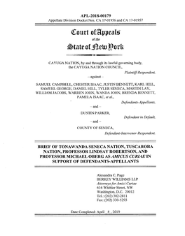 Amicus Brief with the Court of Appeals