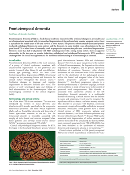 Frontotemporal Dementia