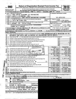 Return of Organization Exempt from Income Tax OMB No 1545-0047