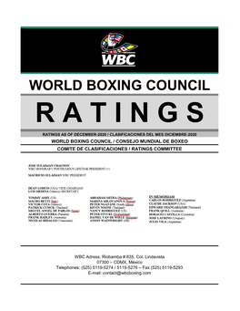 World Boxing Council Ratings