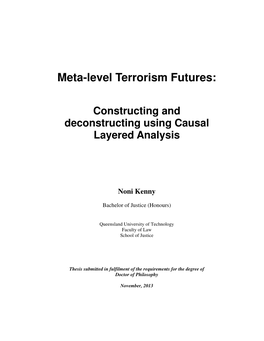 Meta-Level Terrorism Futures