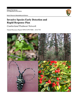 CUPN-Invasive Species Early Detection and Rapid Response Plan