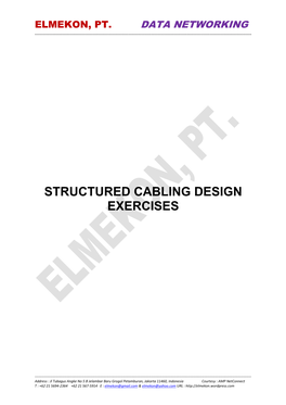 Structured Cabling Design Exercises