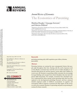 The Economics of Parenting