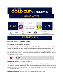 Hai 1 Vin 2021 Gold Cup