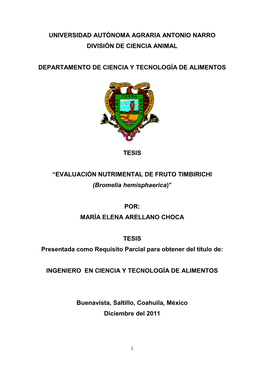 Universidad Autónoma Agraria Antnio Narro
