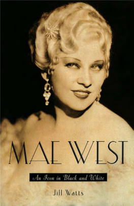 Mae Westt Maem Westt an Icon in Black and White