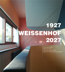 Weissenhof 2027 1927