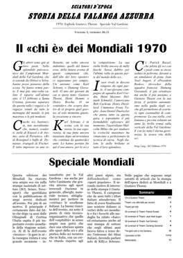 Dei Mondiali 1970