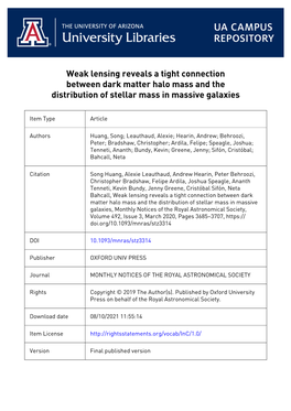 Weak Lensing Reveals a Tight Connection Between Dark Matter Halo Mass and the Distribution of Stellar Mass in Massive Galaxies