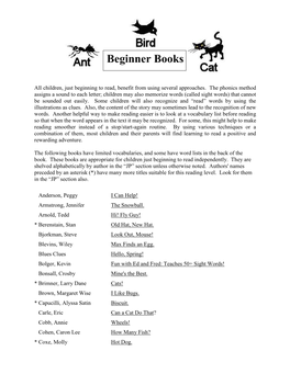 Beginner Books