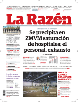 Se Precipita En ZMVM Saturación De Hospitales