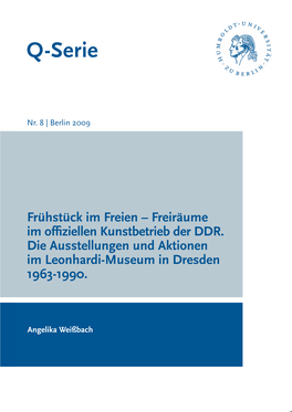 Freiräume Im Offiziellen Kunstbetrieb Der DDR : Die