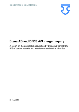 Stena/DFDS Merger Inquiry Final Report