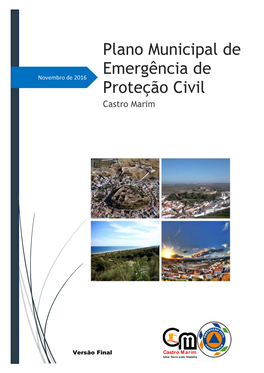 Plano Municipal De Emergência De Proteção Civil De Castro Marim