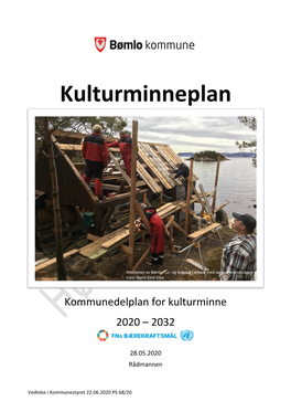 Bømlo Kommune Kulturminneplan Høyringsutkast 2020.Pdf