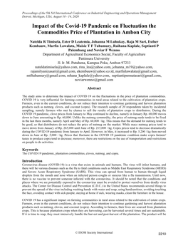 ID 467 Impact of the Covid-19 Pandemic on Fluctuation The