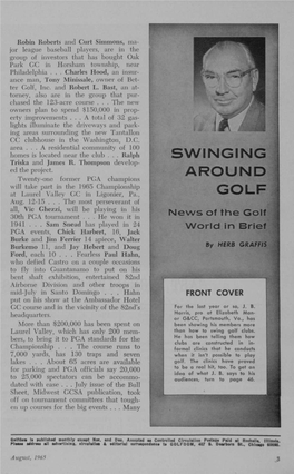 Swinging Around Golf ROSEMAN (Continued from Page 22) Robin at Moor Park