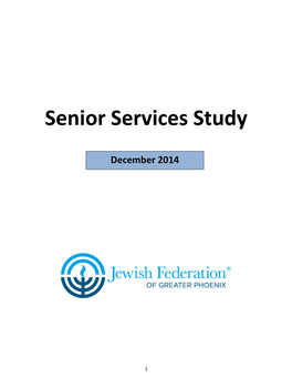 DRAFT Senior Services Study July 22 2014 CONFIDENTIAL