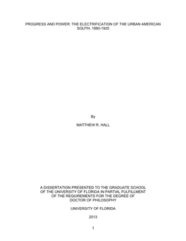 University of Florida Thesis Or Dissertation Formatting