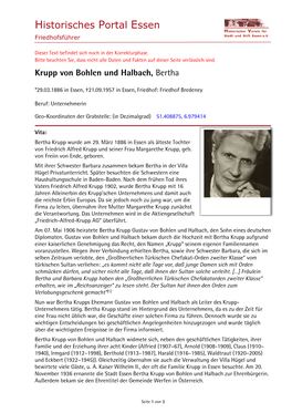 Bertha Krupp Von Bohlen Und Halbach