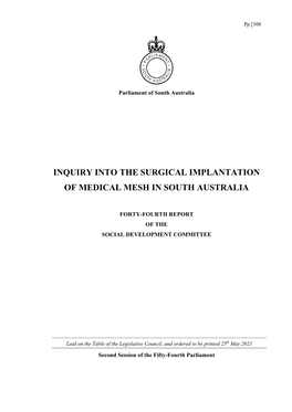 The Surgical Implantation of Medical Mesh in South Australia