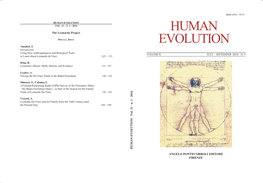 EVOLUTION HUMANHUMAN EVOLUTION EVOLUTION Humanvol.Vol