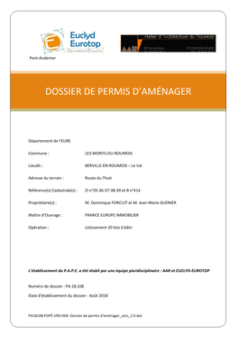 PA18108-FOPÉ-VRD-004- Dossier De Permis D'aménager Vers 2.0.Doc