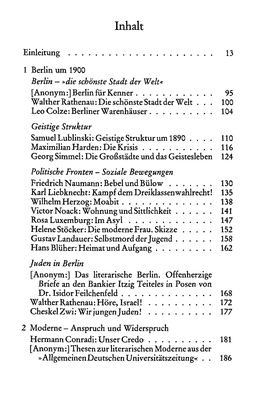 [Anonym:] Berlin Für Kenner 95 Walther Rathenau:Die Schönste Stadt Der Welt