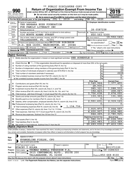 Return of Organization Exempt from Income Tax OMB No