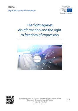 The Fight Against Disinformation and the Right to Freedom of Expression