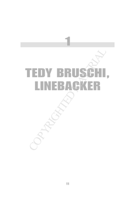 1 Tedy Bruschi, Linebacker