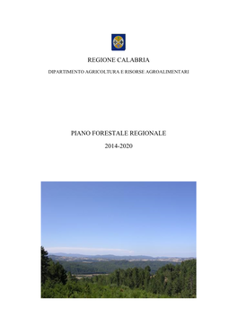 Piano Forestale Regionale 2014-2020