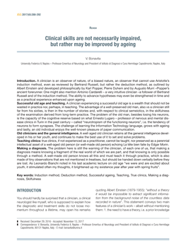 Clinical Skills Are Not Necessarily Impaired, but Rather May Be Improved by Ageing