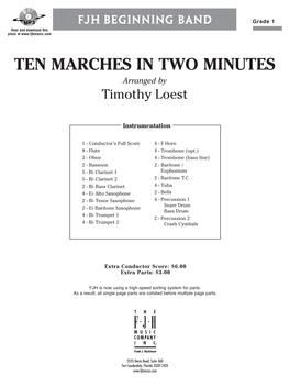 Ten Marches in Two Minutes Arranged by Timothy Loest