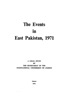 The Events in East Pakistan, 1971