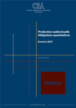 Production Audiovisuelle Obligations Quantitatives (Exercice 2017)