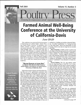 UPC Fall 2001 Poultry Press
