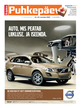 Uus Volvo Xc6m City Safety Avariiennetussüsteemiga