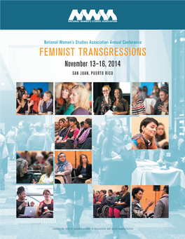 FEMINIST TRANSGRESSIONS November 13–16, 2014 SAN JUAN, PUERTO RICO